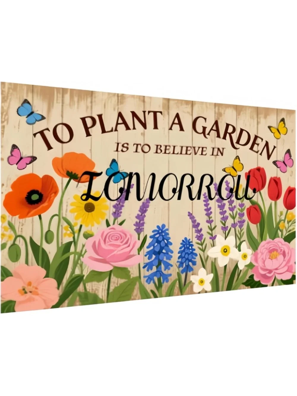 Garden metal Wall Art Sign
